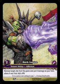 warcraft tcg extended art dark justice ea