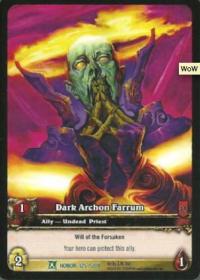 warcraft tcg extended art dark archon farrum ea