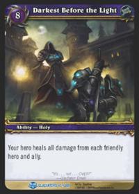 warcraft tcg blood of gladiators darkest before the light