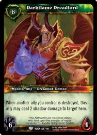 warcraft tcg reign of fire darkflame dreadlord