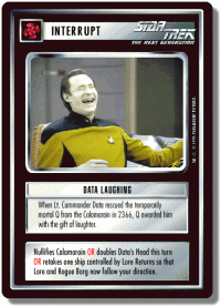 star trek 1e 1e promotional premium data laughing