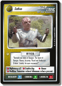 star trek 1e reflections 1 dathon foil