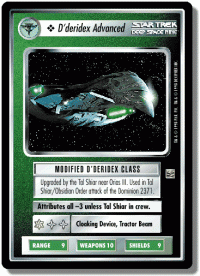 star trek 1e reflections 1 d deridex advanced foil