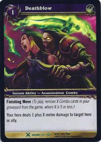 warcraft tcg archives deathblow foil