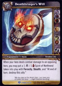 warcraft tcg icecrown citadel deathbringer s will