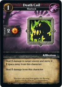 wow minis core action cards death coil