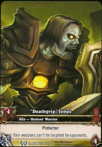 warcraft tcg extended art deathgrip jones ea