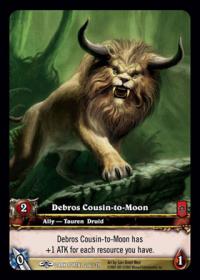 warcraft tcg extended art debros cousin to moon ea