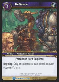 warcraft tcg blood of gladiators defiance