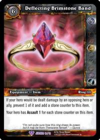 warcraft tcg crafted cards deflecting brimstone band