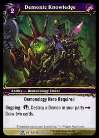 warcraft tcg servants of betrayer demonic knowledge