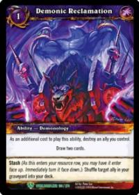 warcraft tcg worldbreaker demonic reclamation