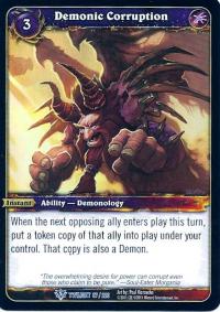 warcraft tcg twilight of the dragons demonic corruption