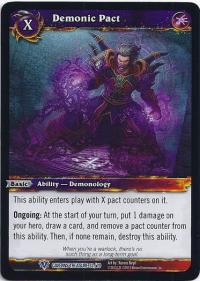 warcraft tcg caverns of time demonic pact