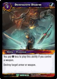 warcraft tcg crown of the heavens destructive disarm