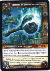 warcraft tcg worldbreaker foreign devout aurastone hammer french