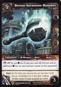 warcraft tcg worldbreaker devout aurastone hammer