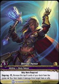 warcraft tcg extended art divine favor ea