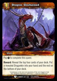 warcraft tcg war of the elements dragon unchained