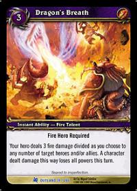 warcraft tcg fires of outland dragon s breath