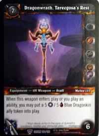 warcraft tcg crown of the heavens dragonwrath tarecgosa s rest