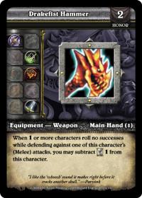 wow minis promotional drakefist hammer