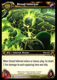 warcraft tcg servants of betrayer dread infernal