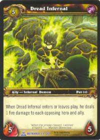 warcraft tcg archives dread infernal foil