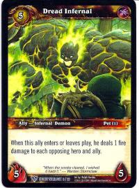 warcraft tcg class decks 2011 spring dread infernal cd