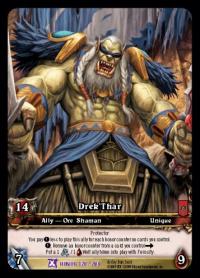 warcraft tcg extended art drek thar ea