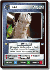 star trek 1e reflections 1 dukat foil