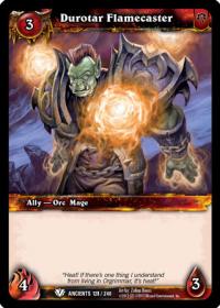 warcraft tcg war of the ancients durotar flamecaster