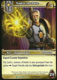 warcraft tcg foil hero cards eadric the pure foil hero