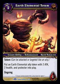 warcraft tcg archives earth elemental totem foil