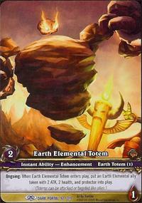 warcraft tcg extended art earth elemental totem ea