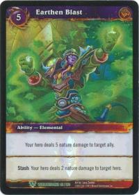 warcraft tcg foil and promo cards earthen blast foil