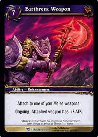 warcraft tcg march of legion earthrend weapon