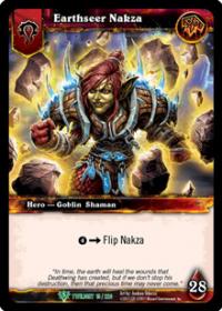 warcraft tcg foil hero cards earthseer nakza foil hero