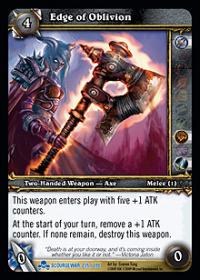 warcraft tcg scourgewar edge of oblivion