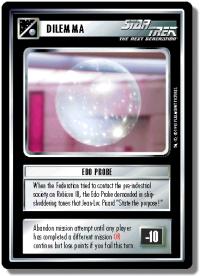 star trek 1e 1e promotional premium edo probe foil