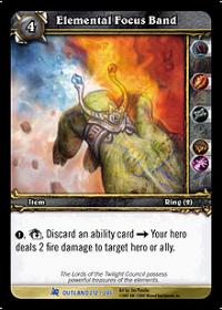 warcraft tcg fires of outland elemental focus band