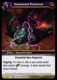 warcraft tcg servants of betrayer elemental precision