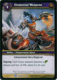 warcraft tcg fields of honor elemental weapons