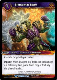 warcraft tcg war of the ancients elemental echo