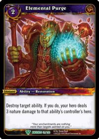 warcraft tcg war of the ancients elemental purge