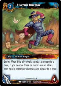 warcraft tcg reign of fire elwynn burglar