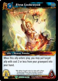 warcraft tcg war of the ancients elysa lockewood