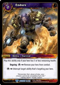 warcraft tcg war of the ancients endure