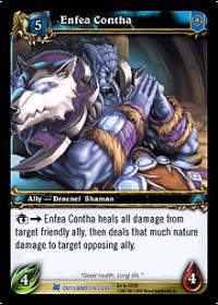 warcraft tcg fires of outland enfea contha