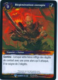 warcraft tcg war of the elements french enraged regeneration french